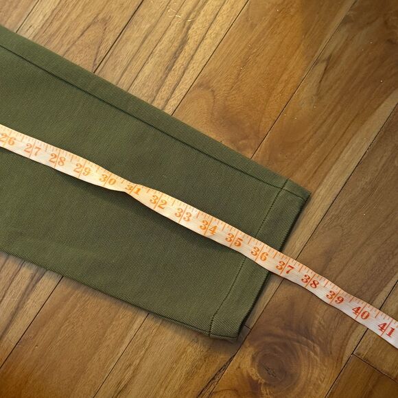 Women Anthropologie The Essential Slim Cargo Pants in Moss Green Size 6 - Picture 6 of 9
